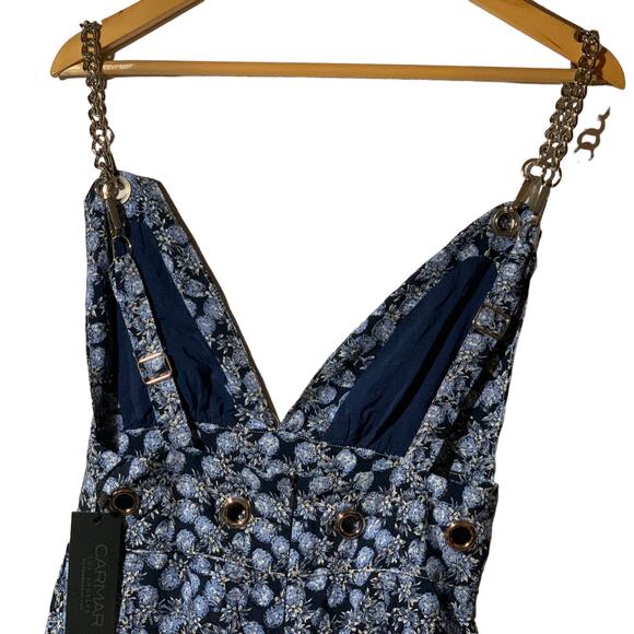 Brand new CARMAR Floral Chain Strap & Rivet Romper - Picture 7 of 11